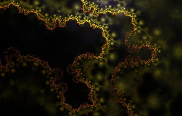 Fractal achtergrond (groene cellen structuren) Stockafbeelding