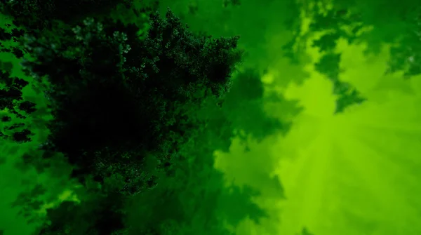 Fraktal yeşil derin deniz organizma