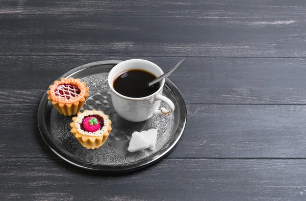 Kleine Kuchen Petit Fours Törtchen — Stockfoto