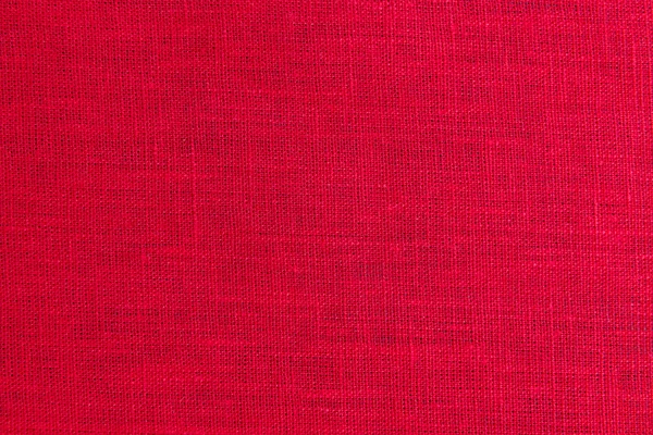 Red fabric closeup flax — Stock Photo, Image