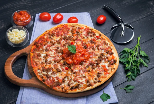 Great pizza bolognese — Φωτογραφία Αρχείου