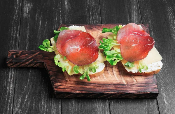 Zwei Sandwiches Essen Foto — Stockfoto