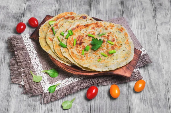 Flatbread Paratha roti — Stock Photo, Image