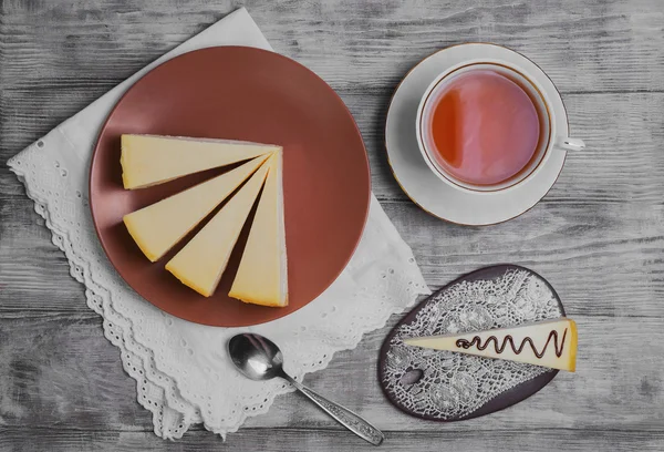 Tårtor ostkaka klassiska NewYork — Stockfoto