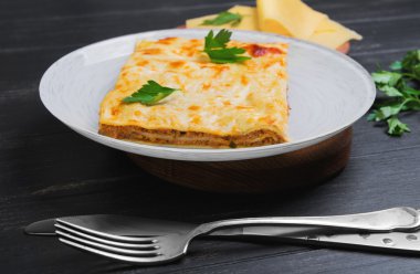 Home made meat lasagna