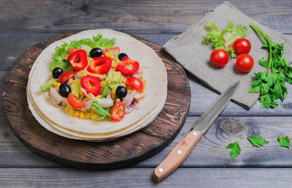 Homemade tortillas food photo — Stock Photo, Image