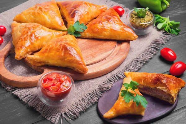 Torte Samosa indiane — Foto Stock