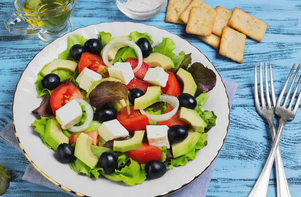 Vegetarian meal salad of avocado