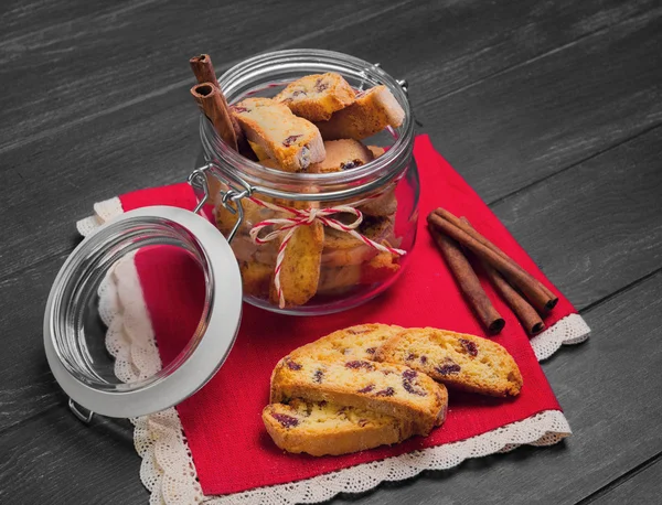 Galletas de biscotti italianas — Foto de Stock