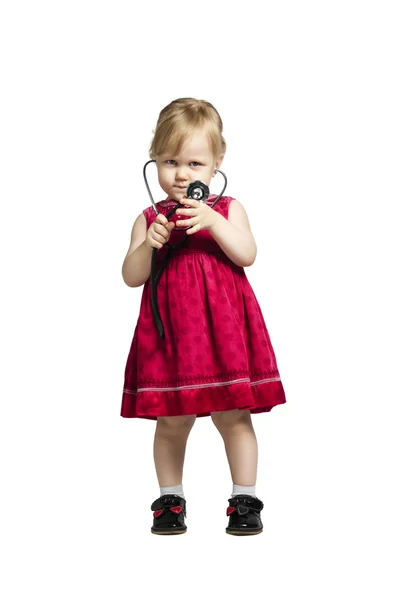 Little girl in doctor — Stock Photo, Image