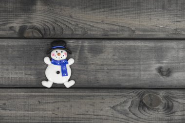 Beyaz kardan adam kurabiye