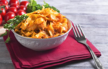 Bolognese Tagliatelle pasta