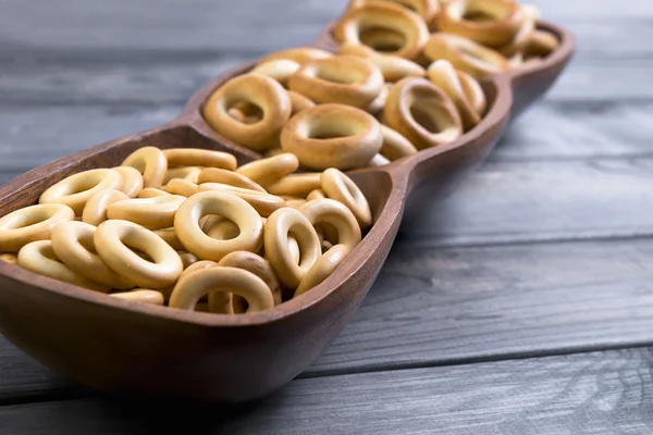 Bagels drying different sizes — Stock Photo, Image