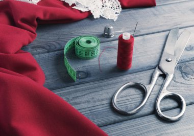 red and maroon cloth