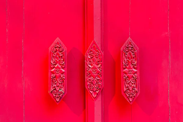 Red door handle — Stock Photo, Image