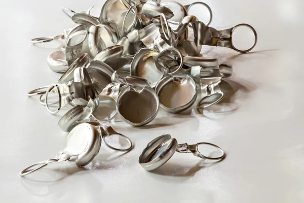 Pull-off bottle caps for recycle — Stock Photo, Image