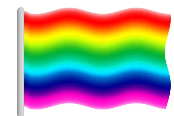 Bandeira de arco-íris gráfico abstrato — Fotografia de Stock