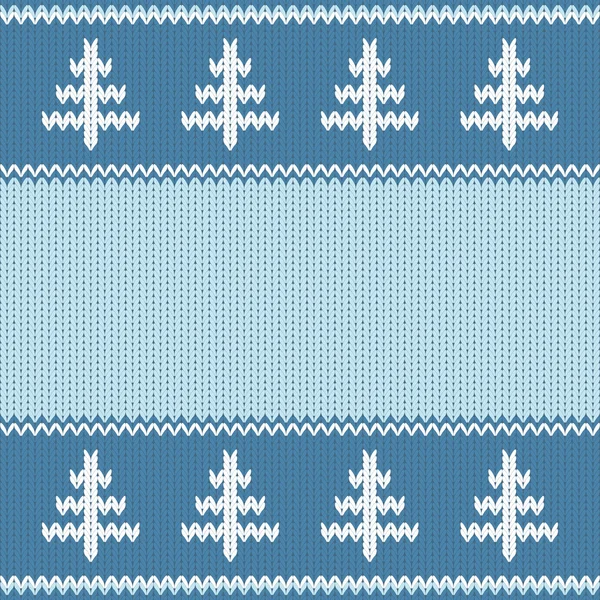 Knitted winter background — Stock Vector