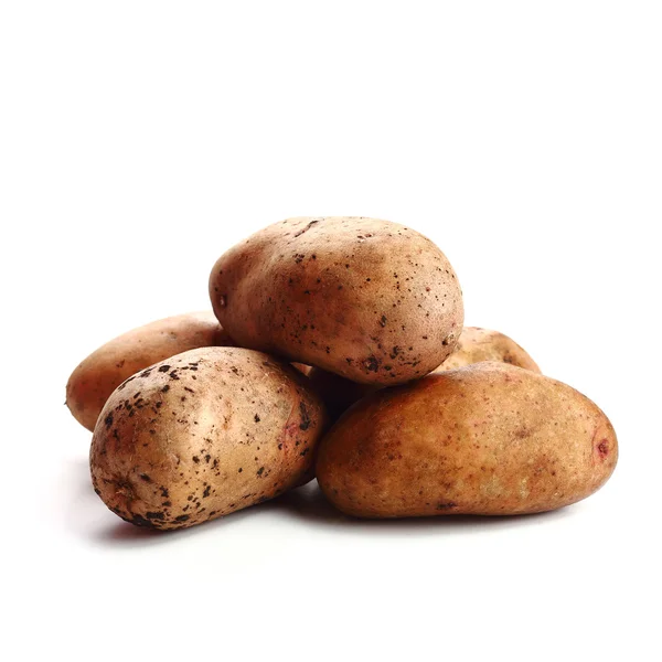 Potatis isolerad på vit bakgrund — Stockfoto