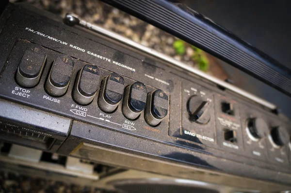 Oude vintage radio — Stockfoto