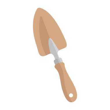 Bahçe işçisi ya da kürek. Bahçe aracı vektör düz illüstrasyon