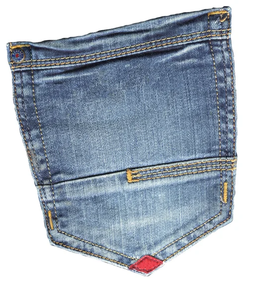 青いジーンズのポケット — ストック写真