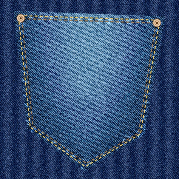 Сині джинси кишені — стоковий вектор