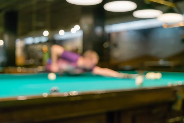 Man playing Russian billiards — Stock Photo, Image