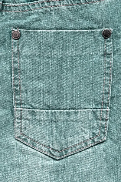 Pocket of blue jeans — Stock Photo, Image