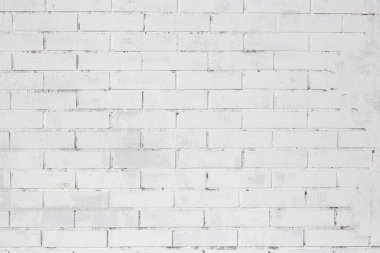Beyaz tuğla duvar dokusunu kapat.