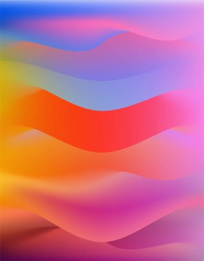 Soyut yumuşak ışık ve kıvrımlı dalgalı çizgiler yumuşak renk tonuyla gradyan sanat arkaplanı.