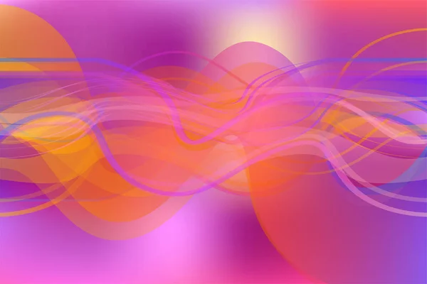Abstract Soft Wavy Lines Gradient Art Vector Background — Vetor de Stock
