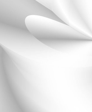 Soyut siyah beyaz, parlak metalik gri renk ve dalgalı kıvrımlı çizgi perspektifi arka plan