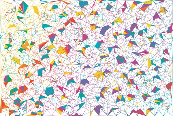 带动态色彩的几何三角矢量背景 — 图库矢量图片