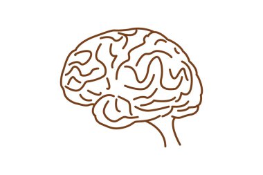 İnsan beyin vektör simgesi