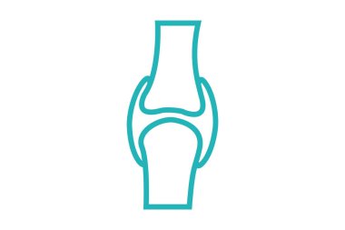 Eklem simgesi izole edildi. Birleşmenin tek ince çizgi sembolü.