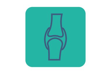 Eklem simgesi izole edildi. Birleşmenin tek ince çizgi sembolü.