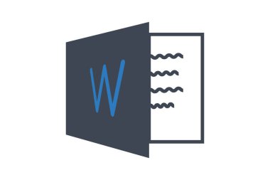 Microsoft kelime simgesi ekranda