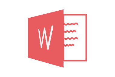 Microsoft kelime simgesi ekranda