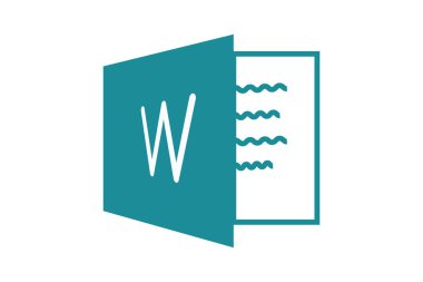 Microsoft kelime simgesi ekranda