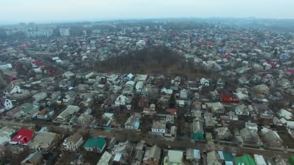 Flying over the houses — Stock Video