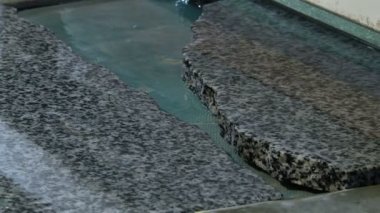 Granit plaka üretim üzerinde parlatma