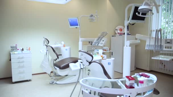 Dentist office equipment — Stock Video