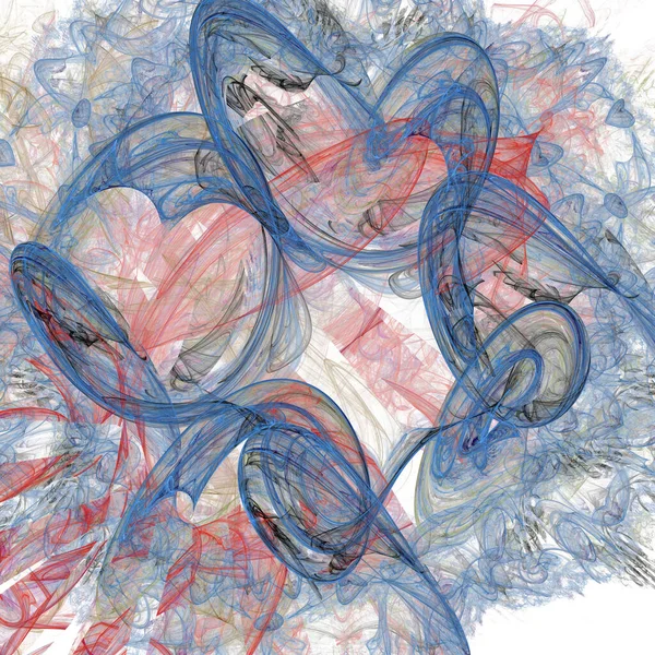 Fraktal çakıl. Soyut renkli resim