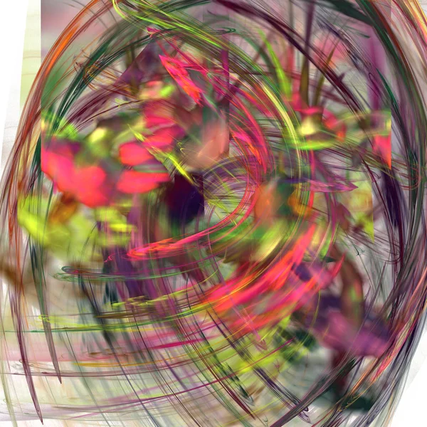 Fraktal çakıl. Soyut renkli resim