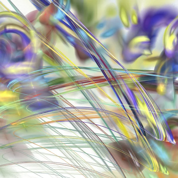 Fraktal çakıl. Soyut renkli resim