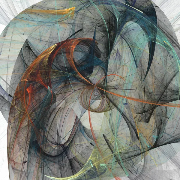 Fraktal çakıl. Soyut renkli resim