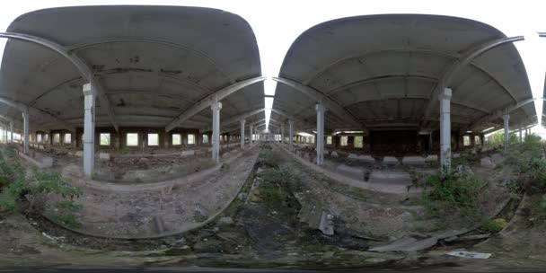 5K 360 VR Ruines d'une ancienne ferme d'élevage abandonnée — Video