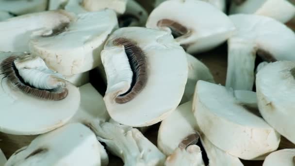 Funghi Champigny, fungo bianco — Video Stock