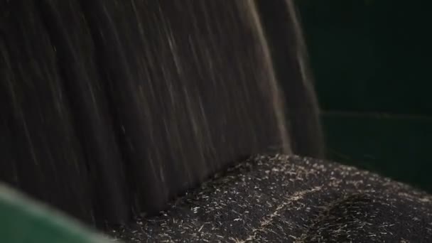 Mașina descarcă violul de cereale — Videoclip de stoc